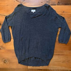 WILFRED Grey Silk & Cashmere Sweater